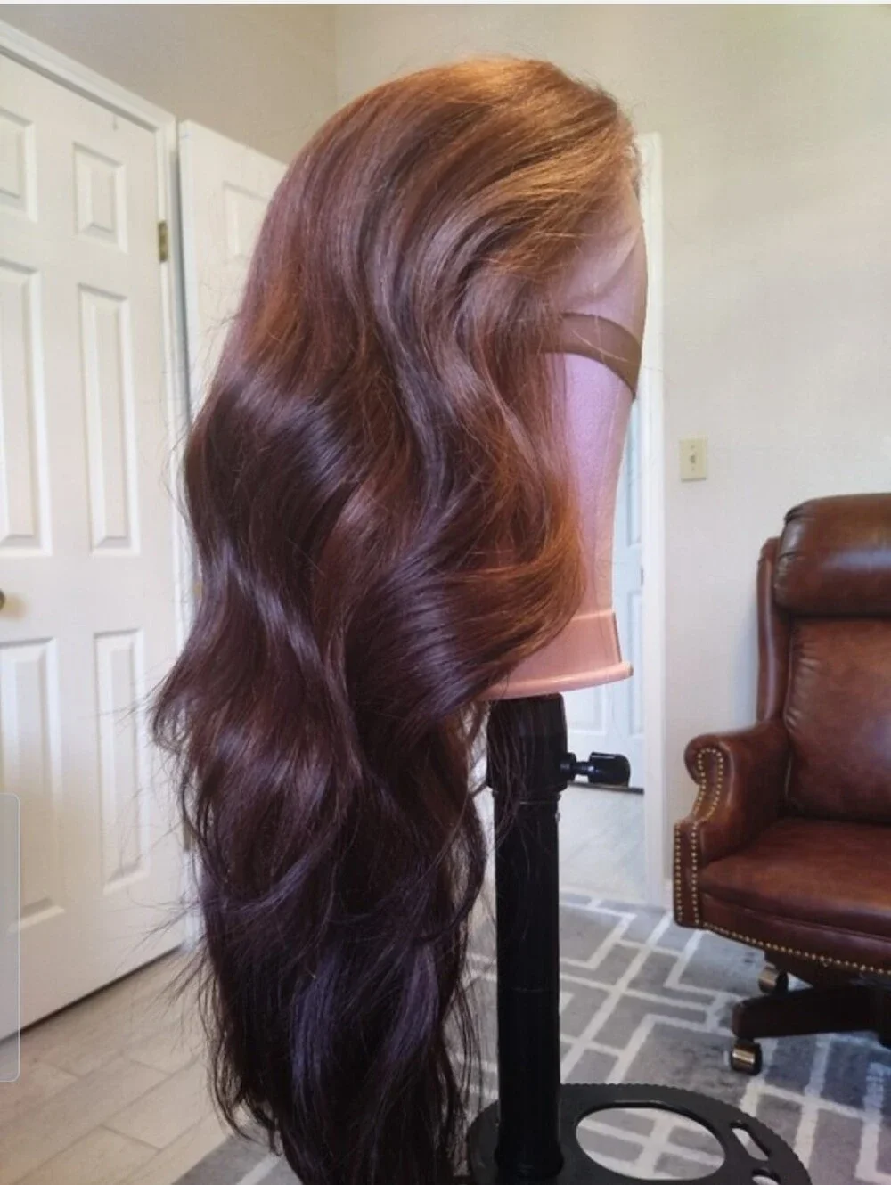 Outre Perfect Jaanay St Auburn Brown Ombre Glueless Synthetic Wig Free Parting